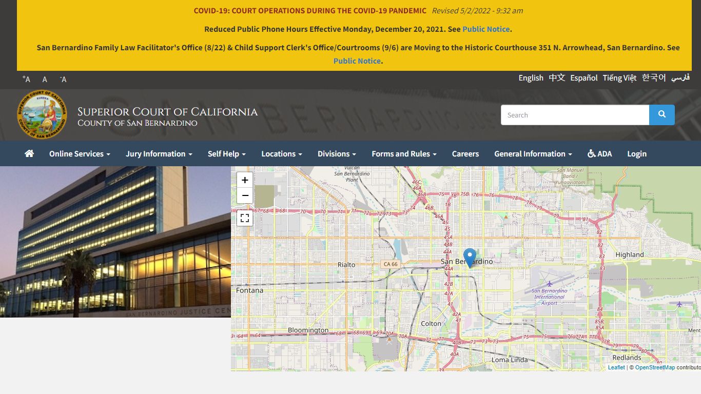 Civil Division of the San Bernardino District | Superior Court of ...